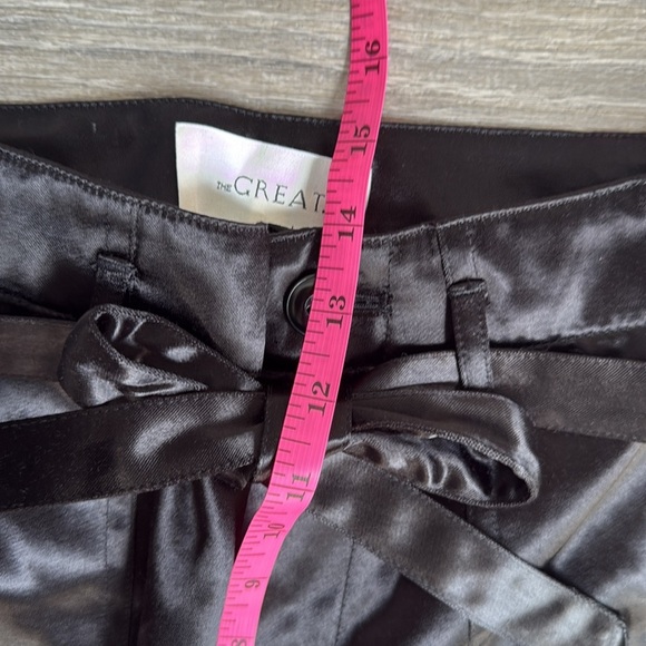 The Great. Convertible Satin Trousers Black XS - Picture 10 of 13